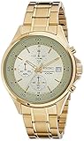 Seiko – SKS482P1 – Herren-Armbanduhr – Quarz-Chronograph – goldfarbenes Zifferblatt – goldfarbenes Stahl-Uhrband