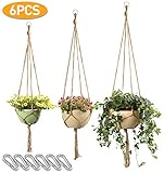 【Lo Que Obtienes】: 6PCS / 3 tamaños diferentes. Aproximadamente 119,5 cm / 105 cm / 87,2 cm de longitud desde la parte superior a la parte inferior de la franja. El ajuste ideal para la mayoría de las macetas familiares y el tamaño de maceta recomendado es de aproximadamente 12 cm-20 cm de diámetro y 7-10 cm de altura.