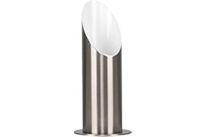 MiniSun Modern Brushed Chrome Table/Floor Standing Uplighter Wall Wash Lamp