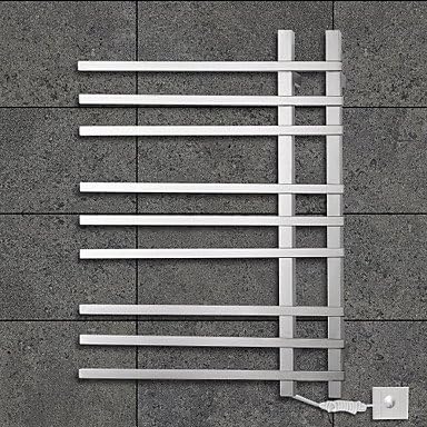 90W Towel Warmer 304# Stainless Steel Mirror Polished Drying Rack Wall Mount