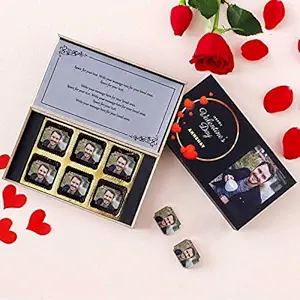 Choco ManualART - Gift Ideas Happy Birthday Gifts for Someone Special and Surprising with Your msg Photo Wooden GF BF Friend Girlfriend Boyfriend Collage Incredible Special - 6pcs Chocolates Box