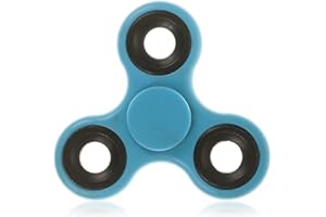 Toyland® Fidget Hand Spinner - Sollievo da Stress e ansia - Colori Assortiti (Anelli Azzurri e Neri)