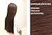 FESHFEN 24" Long Straight Ombre Two Tone Synthetic Hair Extensions Clip in on Hairpieces 5 Clips One Piece 3/4 Full Head Cosplay Party-Black
