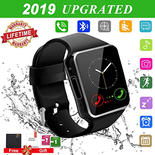 Allstarry Smartwatch con whatsapp,Bluetooth smart watch Pantalla táctil,Reloj inteligente hombre con Cámara, Smartwatches Telefono Sport Fitness Tracker Compatible Android IOS para Hombre Mujer