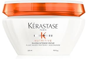 Kérastase Nutritive, Haarkur für sehr trockenes, feines bis mittleres Haar, Feuchtigkeitsspendend und pflegend, Ohne Parabene, Masquintense Riche Deep Nutrition, 200 ml