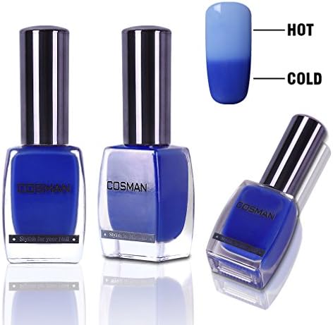 Cosman Temperature Thermal Colour Changing Nail Polish Bright Charming Nail Art Polish Mutil Colour Fashion Long Lasting Manicure Soak-off Lacquer 15ML 15017