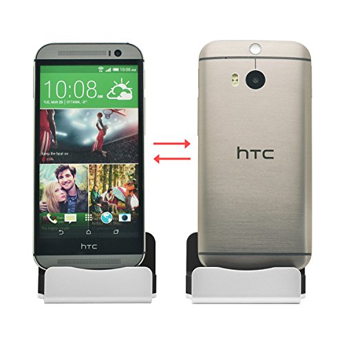 iProtect Premium Micro USB Docking Station für Smartphones und Tablets bis 10 Zoll(10″) Ladestation + USB Datenkabel Ladekabel in silber - 7