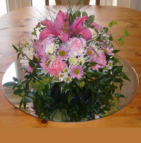 Wandspiegel, rund, 45 cm x 45 cm - 3