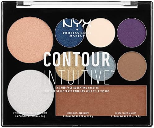 NYX PROFESSIONAL MAKEUP CONTOUR INTUITIVE™ EYE AND FACE SCULPTING PALETTE - JEWEL QUEEN