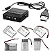 Price comparison product image AGM 4x Replacement 3.7V 850mAh 20C Rechargeable Lipo Battery + 4in1 Battery Charger for Syma X5 X5C RC Quadcopter