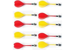 BEYLOS BIBETTER Bibetter Magnetic Darts for Magnet Dartboard Dart Board 12 Pcs, Replacements Durable Safety Plastic Darts for Magnet Dartboard(Red*6 and Yellow*6)