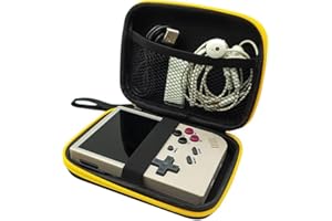 Yangers Hard Carrying Case for Anbernic RG35XX / RG35XX Plus / RG35XX Pro / RG353V / RG353VS Retro Handheld Game Console Accessories, Protective EVA Carry Case Multi-Function Travel Storage Bag