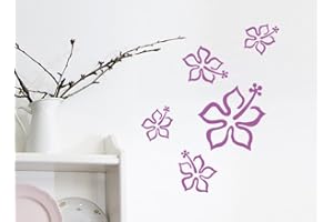 GRANDORA Gran Dora W917 Adesivo Fiori di Ibisco Set da Pezzi