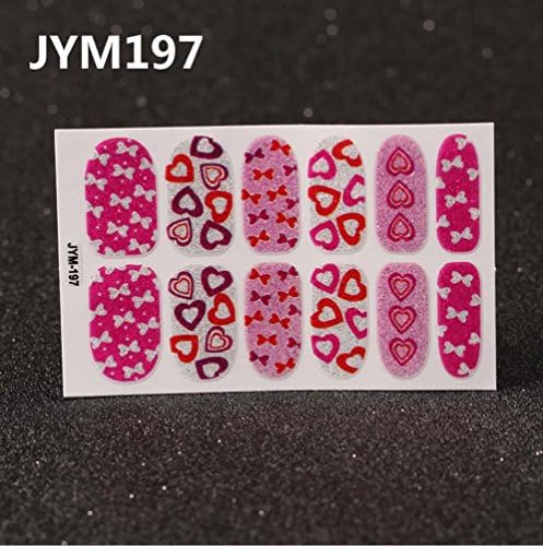 QCBC Nail Wraps Gold Black Silver Animal Print Fingers Toes Vinyl Foils Abstract Pattern Trendy Style , C