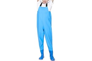HWBZSZY Kinder Leichte Super Hohe Wathose mit Verstellbarer Schultergurt für Outdoor Sport Alter 2-13 Kinder Waders Stiefel wasserdichte und Atmungsaktiv Anglerhose Jagdstiefel