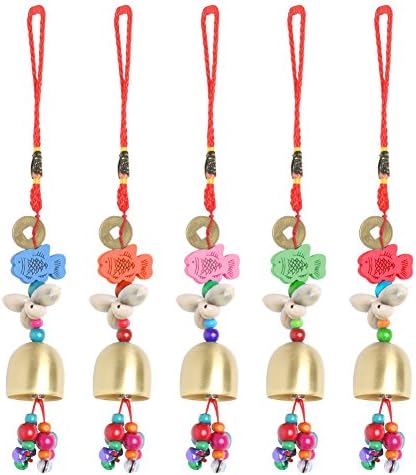 Hunulu Hot Lucky Fish Copper Wind Bell Beauty Decorative Novelty Mini Copper Wind Chime