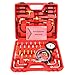 Produktbild FreeTec 70tlg Benzindruckprüfer Set 0-10 Bar für Auto/PKW Kraftstoff Drucktester Kompression Messer KFZ Werkzeug