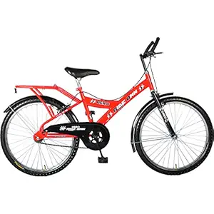 Hero Ride Onn Mens 24T Single Speed Mountain Bike 15-inches (Red)