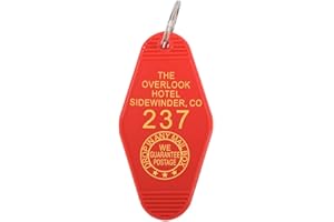 WOWOWO Hotelzimmer 237 Schlüsselanhänger Hotel Motel Schlüsselbund Hotel 237 Schlüsselringe Schmuck Unisex