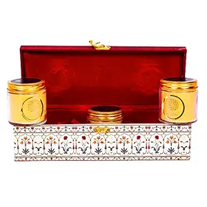 TATVVAA Jasmine Passion Jar Candles Premium Scented Candles with Hand Crafted Boxes Pack of 3(Color- Red)