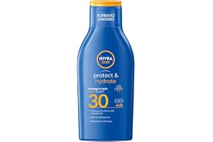 NIVEA SUN Protect & Hydrate SPF 30 resestorlek 100 ml, solkräm 30 fuktgivande 48h snabb absorption, solskydd 30 vattentålig m