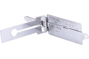 Loboo Idea Véritable Lishi VAC102 Décodeur 2-en-1 et outils Lockpick, outil de verrouillage Lockpick Re-nault Ignition