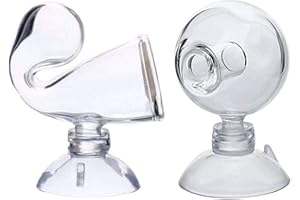GANFANREN 2 Stück Aquarium CO2-Monitor, Aquarium CO2 Glas Tester Messung, CO2 Dauertest Drop Checker Test, CO2 Dauertest Aquarium 'Orb', CO2 Dauertest aus Glas, für Aquarium, Süßwasseraquarium