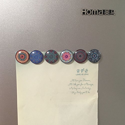 6 Pack Mandala Kühlschrank Magnet Whiteboard Magnete Büromagnete - 4