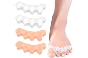 AORVYUI(4 pièces) Séparateur d'orteils, écarteur d'orteils pour les doigts chevauchants des hommes et des femmes, écarteur d'orteils pour redonner aux orteils leur forme d'origine