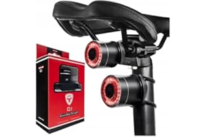 ANTUSI Luce Posteriore LED per Bicicletta - Ricarica USB Fanale Posteriore Bicicletta Freno Intelligente - Luce Bici Da Corsa Super Luminosa - 4 Modalità - Faro Posteriori Ciclismo - Smart Light Luci mtb