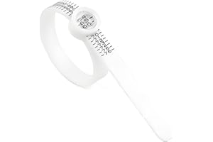 EHOMIIII Ensemble de bagues de mesure avec tableau de conversion - Mesure précise de la taille de la bague - Détermination de la circonférence des doigts - Bague multi-tailles pour l'Europe, Caoutchouc