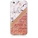 Produktbild Huawei P8 Lite 2017 Hülle Handyhüle, Alfort Weich TPU Schutzhülle Fließendes Glitzern und Spiegel Hand Hülle für Huawei P8 Lite (4.5 Zoll) Smartphone Handytasche Case Cover (Platin)