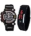 BLUE DIAMOND S-Shock Analog-Digital & Rubber LED Dial for Kids (Combo of 2) - BLUE DIAMOND13 RS.370.00