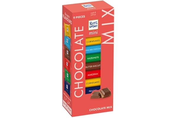 Ritter Sport Chocolade - Mini Chocolate Mix Toren 9x16 gr