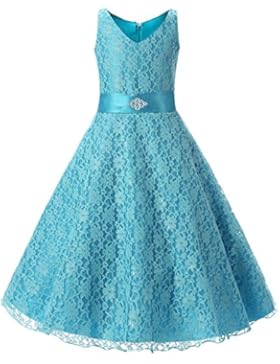 LSERVER-Mädchen Kinder Kleid Brautjungfer Festlich Hochzeit Kleider Abendkleid Kommunionkleid