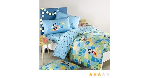 Caleffi Completo Copripiumino Singolo Mickey Multicolore 155x200 Cm Copripiumino singolo parure apollo dis. crottoghiggi it
