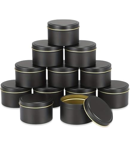 15 Barattoli Di Metallo Per Candele Fai-da-Te - Con Coperchio A Vite, 50x40 Mm, Ideali Per Artigianato, Cosmetici E Piccoli Oggetti