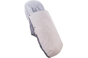JYOKO Kids Saco Universal para Cochecito, Sacos de Abrigo para Carritos, Saco Invierno Silla Paseo, Saco de Silla de Bebe Polar Y Algodón con Cremallera, Desmontable, Altura de Capa Regulable