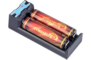 TrustFire TR-016 - Cargador de batería USB para baterías de ion de litio IMR 18650, 10440, 14500, 16340, 17335, 17670, 18350, 18500, pila recargable de litio de 3,7 V (pilas no incluidas).