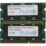 16GB kit (8GBx2), 204-pin SODIMM, DDR3 PC3-8500 memory module ( for Mac )