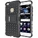 Produktbild Huawei P10 lite Hülle,Pegoo Huawei P10 lite Schutzhülle Dual Layer Hybrid Harte Rüstung Handyhülle Drop Resistance Handys Schutz Hülle mit Anti-Kratz Stoßfest Schutzhülle mit Ständer Case Hülle Cover fall Schale für Huawei P10 lite (Schwarz)