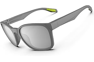 HAAYOT Sunglasses Men Women Polarized Sports Sunglasses Lightweight Durable Flexible TR90 Frame 100% UV Protection Sun Glasses Fishing Driving Running