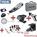 Produktbild DREMEL 12V Lithium-Ionen Akku-Multitool 8220-2/45 Set - jetzt mit LED-Beleuchtung und kraftvollem 2,0 Ah-Akku - inklusive DREMEL Präzisionshandgriff, DREMEL Modellierungstisch, 45 DREMEL Zubehörteile, 105-tlg. SILVERLINE Zubehörset, Ladegerät und Koffer