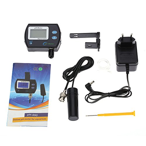 KKmoon Mini-Professional Online-pH Meter Wasser Qualität Tester / Wasserdicht Wasser Qualität Monitor Analyse-Gerät mit Temperatur Kompensation ATC-Funktion und Hintergrundbeleuchtung - 7