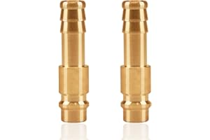 SUKUDON Compressed air coupling 1/4 inch, 1/2 inch, 3/8 inch, DN6, DN9, DN13, brass coupling plug, male thread, female thread, coupling socket, hose connector, valve socket, threaded plug.