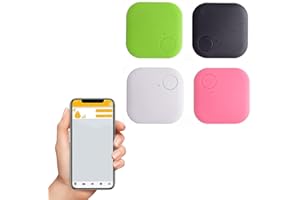 NAVESO 4 Pack Key Finders, Anti Lost Smart Bluetooth Tracker, Bluetooth Item Locator, Anti-Lost Bidirectional Alarm Reminder, Smart Tracker Tag, Alarm Reminder for Key, Wallet, Remote, Luggage