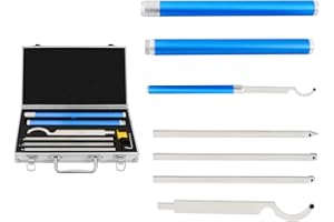 POYUJKYHR 8PC Carbide Tipped Wood Lathe Turning Tools Set Lathe Roughing and Finishing Hollowing Tool Wood Turning Chisels for Lathe with Carbide Cutters, Suitcase for Woodturning