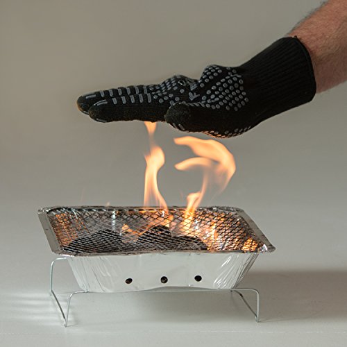 2017er Grillhandschuhe von Free Kitchen – Hitzehandschuhe bieten zertifizierten Schutz bis 500 Grad – Plus begehrte Geheimtipps fürs BBQ - 3