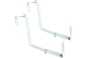 ‎ARTILLEN Artillen 2 Stück Pflanzenaufhänger Wandhaken Blumenfenster Box Pflanzgefäß Halterungen Blumenkasten Halter für Montage Geländer Balkon Blumentopf Halterung Verstellbarer Blumentopf Pflanztopf Halter