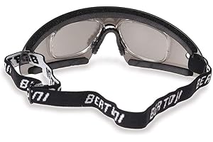 Bertoni Lunettes Coupe-Vent avec Clip pour Verres Correcteurs - Masque Anti-buée pour Moto Ski Skydiving Sport Extrêmes AF79 Italy
